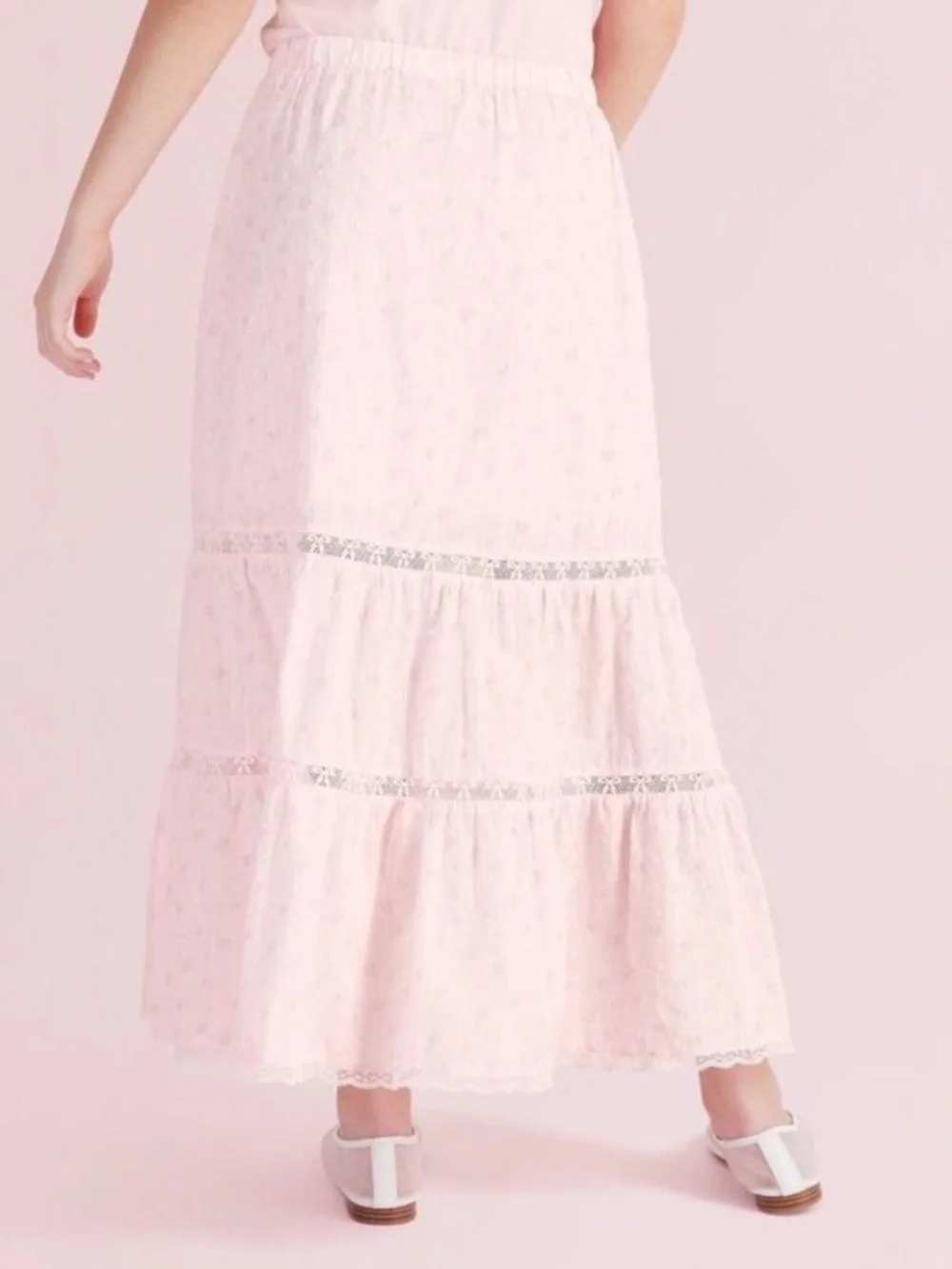 LoveShackFancy x Target Girl’s Pink Tiered Skirt